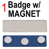 White Gloss Aluminum Badges