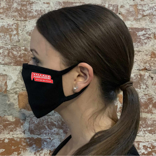Flat Masks with Ear Loops - Printed with Logo