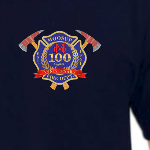 Moosup Fire Dept. 100th Anniversary Logo Shirt