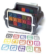 Trodat 5211 Multi-Color Rubber Stamp, Self-Inking