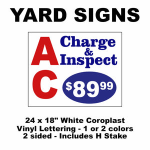 Yard Signs - Vinyl